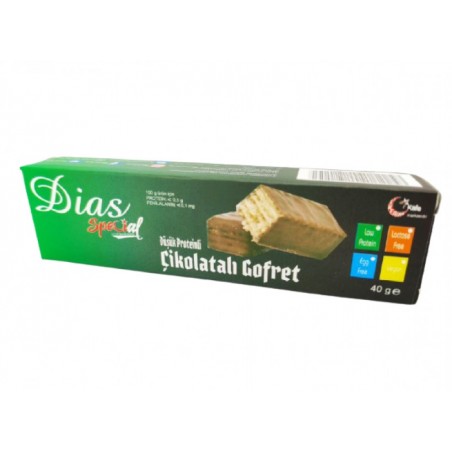Dias Special Düşük Proteinli Çikolata Kaplı Gofret