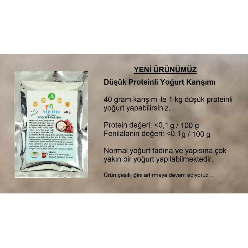 Düşük Proteinli Yoğurt Karışımı - 40g